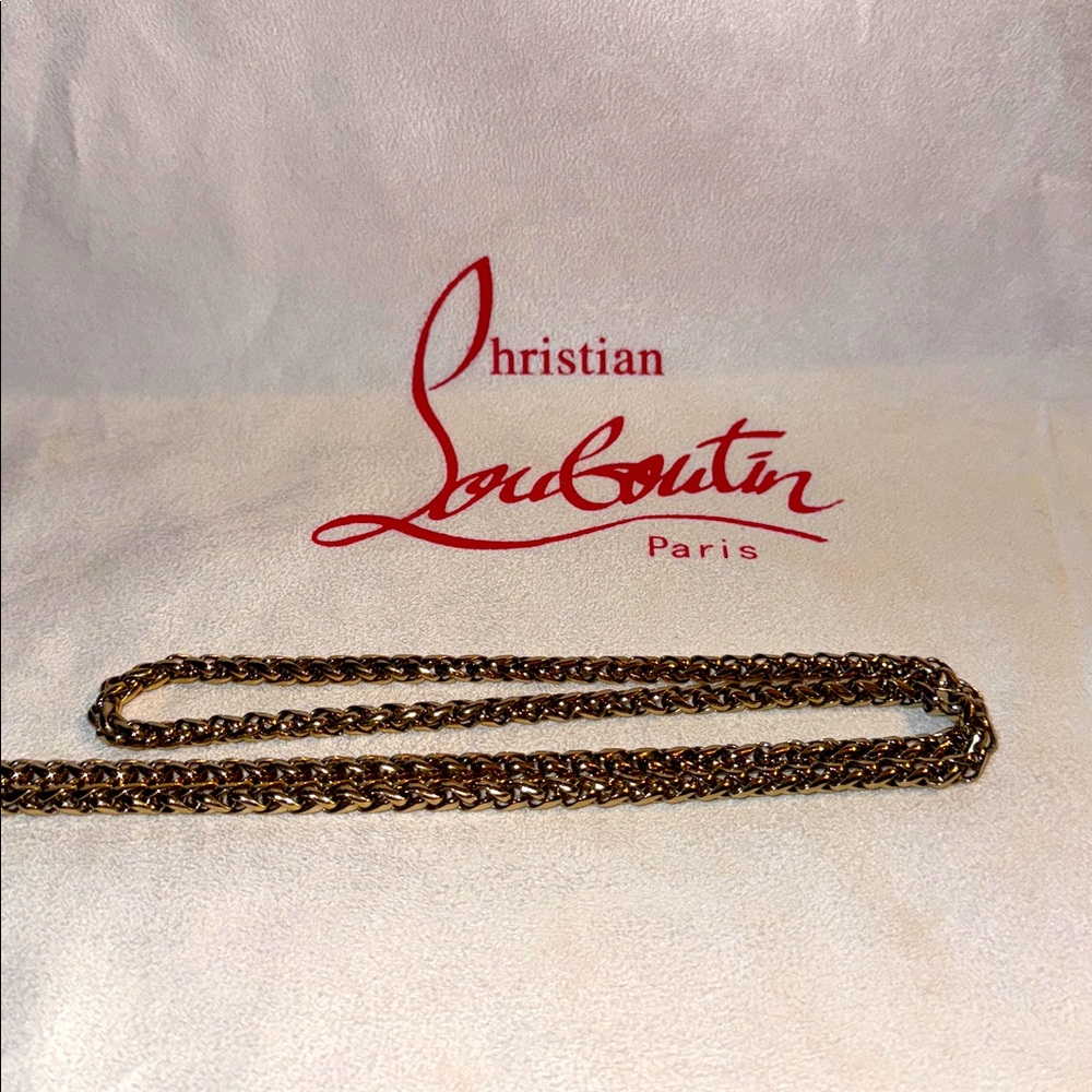 Christian Louboutin Gold Studded Bag - Picture 16 of 16